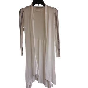 Blanc Noir Shrug, Women's Size XS Ivory Sweater, Long, Thin, EUC